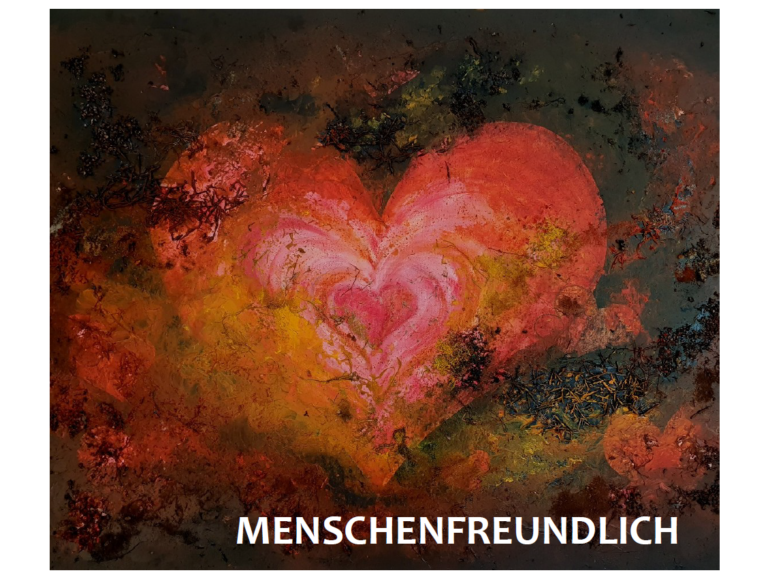 Das Original der Künstlerin Ruth Haunert ist mit Acryl und Wildpflanzensamen gefertigt und größer: 70x100 cm
