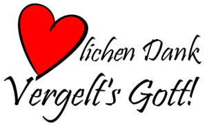 Herzlichen Dank Vergelt's Gott